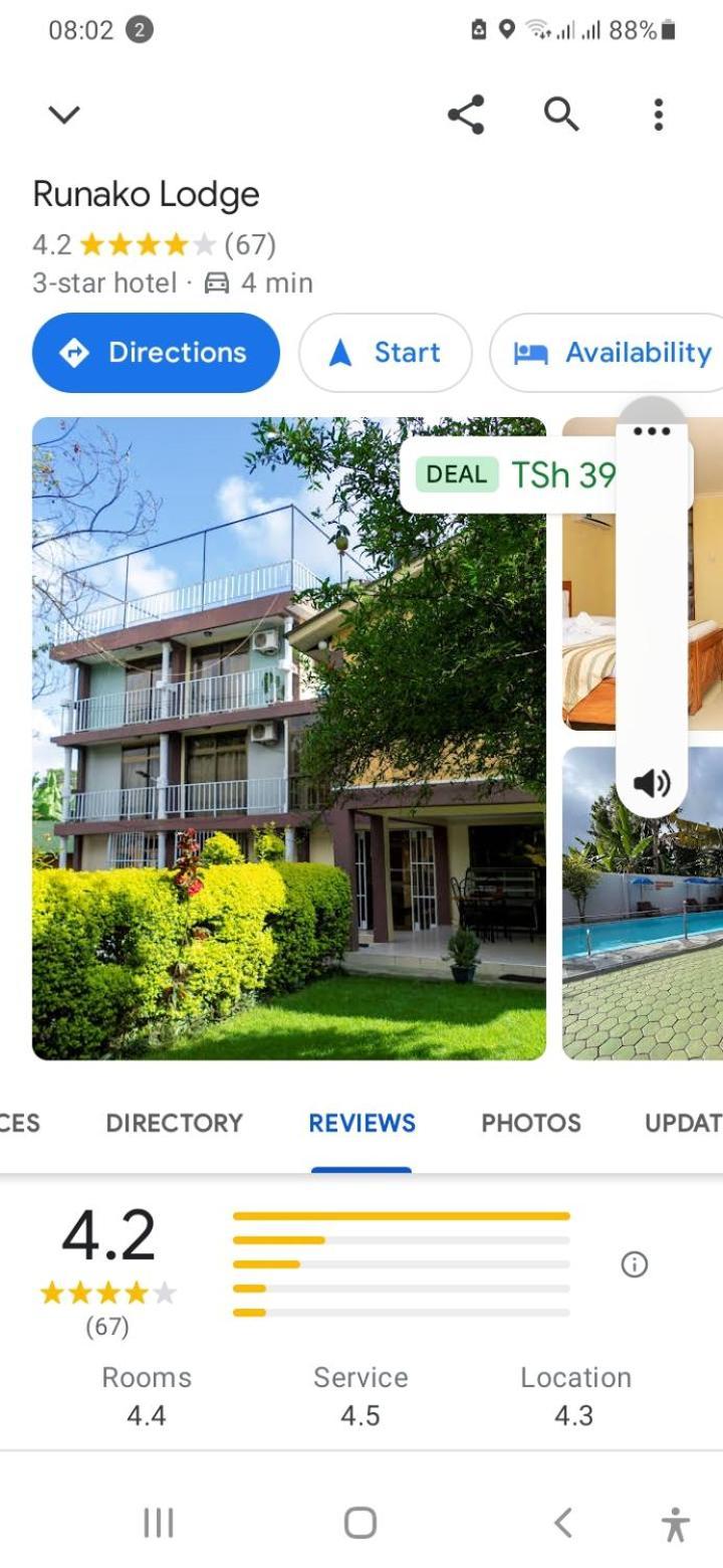 Runako Lodge Arusha Luaran gambar